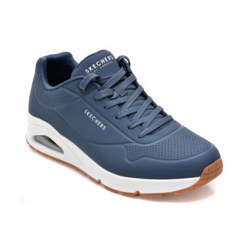 Pantofi sport SKECHERS bleumarin, UNO, din piele ecologica