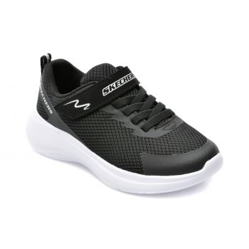 Pantofi sport SKECHERS negri, SELECTORS , din material textil si piele ecologica