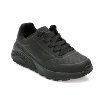 Pantofi sport SKECHERS negri, UNO LITE , din piele ecologica