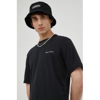 Marc O'Polo tricou din bumbac culoarea negru, cu imprimeu