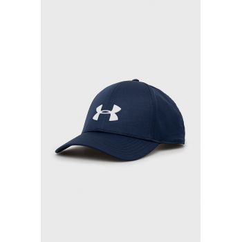 Under Armour șapcă culoarea albastru marin, neted 1369781-001