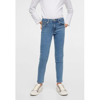 Blugi skinny cu talie medie