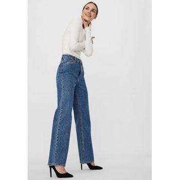Blugi bootcut cu talie inalta Blugi bootcut cu talie inalta
