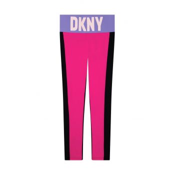 Dkny leggins copii culoarea roz, modelator
