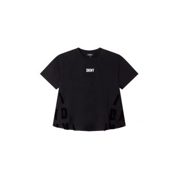 Dkny tricou copii culoarea negru