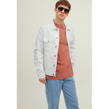 Jack & Jones - Jacheta de denim cu buzunare pe piept
