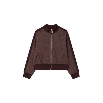 Michael Kors bluza copii culoarea maro, modelator
