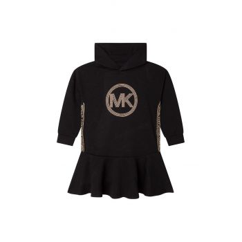Michael Kors rochie fete culoarea negru, mini, evazati
