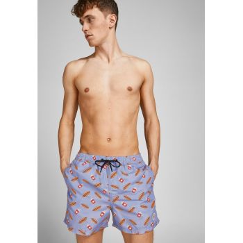 Pantaloni scurti de baie cu model grafic