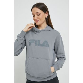 Fila bluza femei, culoarea gri, neted de firma original