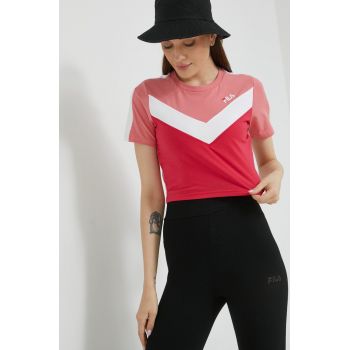 Fila tricou femei, culoarea roz ieftin