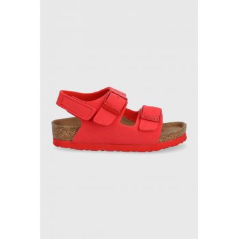 Birkenstock sandale copii culoarea rosu de firma originale