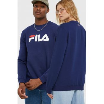 Fila bluza culoarea albastru marin, cu imprimeu de firma original