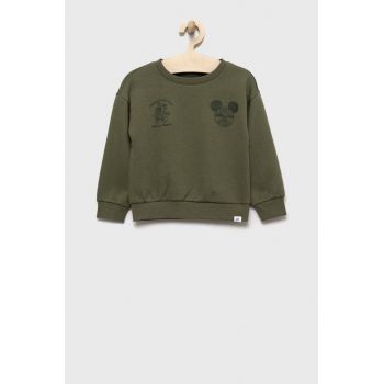 GAP bluza copii culoarea verde, cu imprimeu