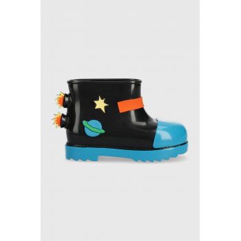 Melissa cizme copii Rain Boot + Fabula Bb culoarea negru