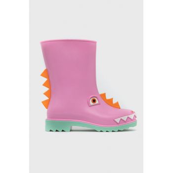 Melissa cizme copii Rain Boot + Fabula Inf culoarea roz ieftine