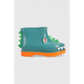 Melissa vesta copii Rain Boot + Fabula Bb culoarea turcoaz de firma originale