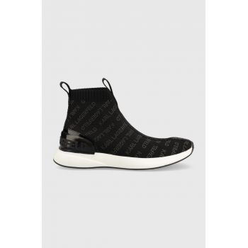 Karl Lagerfeld sneakers Finesse culoarea negru