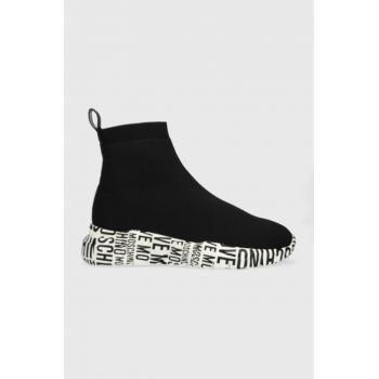 Love Moschino sneakers culoarea negru