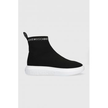 Love Moschino sneakers culoarea negru