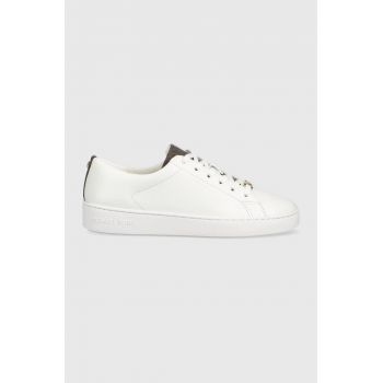 MICHAEL Michael Kors sneakers din piele Keaton culoarea alb