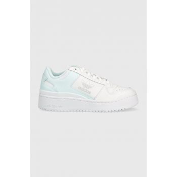 adidas Originals sneakers din piele Forum Bold culoarea alb, GY6985 GY6985-WHT/ALMBLU