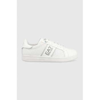 EA7 Emporio Armani sneakers din piele Classic Perf culoarea alb