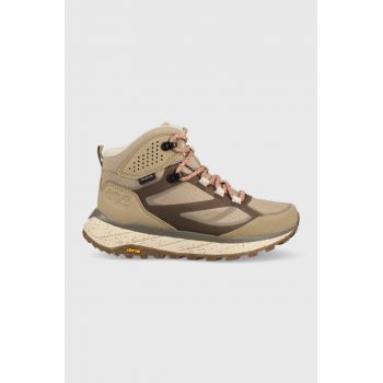 Jack Wolfskin pantofi Terraventure Texapore Mid femei, culoarea bej, izolat