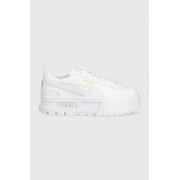 Puma sneakers Mayze Classic Wns culoarea alb 384614