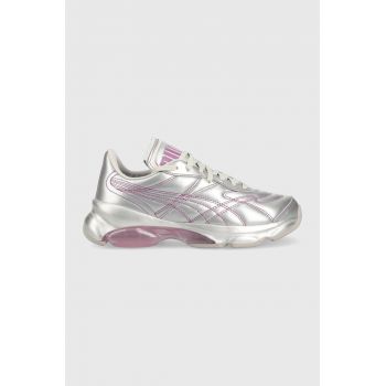 Puma sneakers din piele X Dua Lipa culoarea argintiu