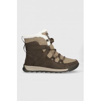 Sorel cizme de iarna whitney ii flurry culoarea maro