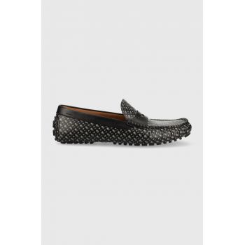BOSS mocasini Driver Mocc barbati, culoarea negru