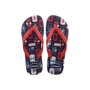 Havaianas slapi Top Marvel Logomania culoarea rosu