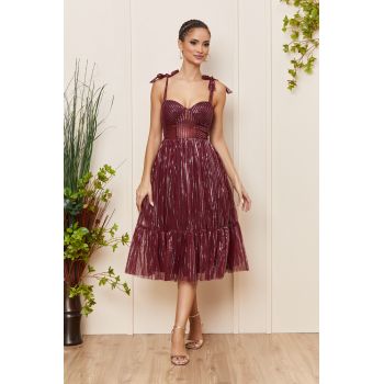 Rochie Dulce Bordo ieftina