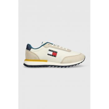 Tommy Jeans sneakers Retro Evolve culoarea bej