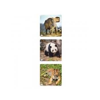 Set 3 puzzle progresive Animale la reducere