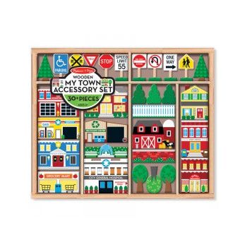 Figurine din lemn Orasul meu - Melissa and Doug