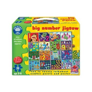 Puzzle de podea Invata numerele (de la 1 la 20) BIG NUMBER JIGSAW