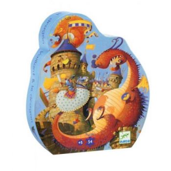 Puzzle Djeco Cavalerul si Dragonul la reducere