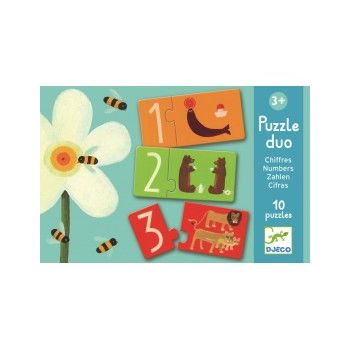 Puzzle duo Djeco  Numere