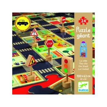 Puzzle gigant Djeco Orașul la reducere