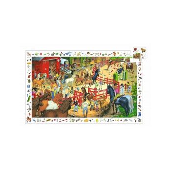 Puzzle observație Djeco  Cai