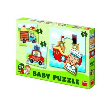 Set de puzzle-uri – vehicule (3-5 piese) ieftin