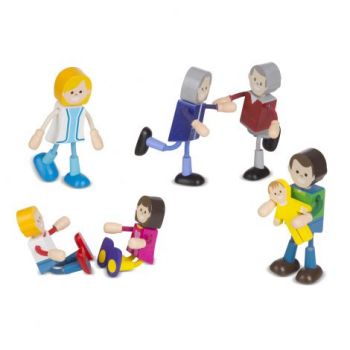 Set figurine flexibile Familia - Melissa & Doug la reducere