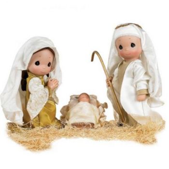 Set papusi decor, Primul Craciun, 23 cm - Precious Moments