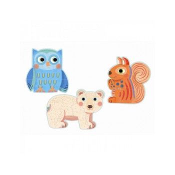 Set Puzzle-uri evolutive Djeco animale