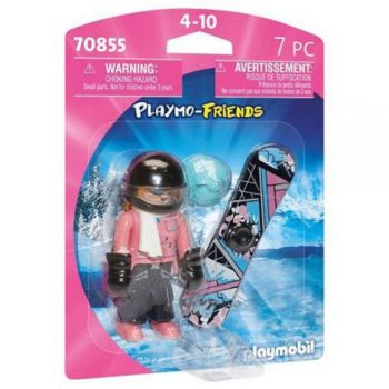 Figurina femeie pe snowboard 70855 Playmobil