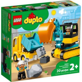 Lego Duplo  Camion Si Excavator Pe Senile 10931