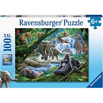 PUZZLE ANIMALE DIN JUNGLA, 100 PIESE