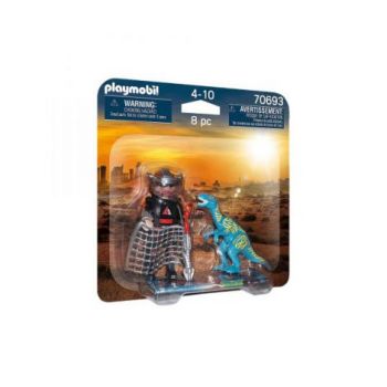 Set 2 figurine - dinozaur si cercetator PM70693 Playmobil